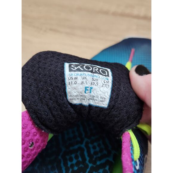 SKORA Running Athletic Shoes Women's Size 11 Blue Purple Minimalist Light Weight - Picture 7 of 8